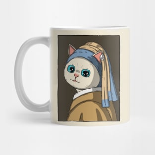 Neko With A Pearl Earring Mug